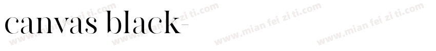 canvas black字体转换
